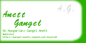 anett gangel business card